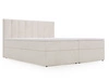 Boxspringbett mit Bettkasten 180x200 Mocca Beige