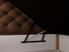 Boxspringbett mit Bettkasten 180x200 Bergamo Braun