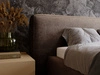 Polsterbett mit Bettkasten und Lattenrost 180x200 Monza Braun
