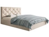 Polsterbett mit Bettkasten und Lattenrost 160x200 Salento Beige