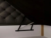 Boxspringbett mit Bettkasten 140x200 Bergamo Dunkelgrau