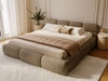 Polsterbett mit Bettkasten und Bettrost 200x200 Sweet Low Braun