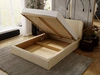 Polsterbett mit Bettkasten und Lattenrost 120x200 Malmo Beige