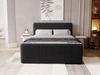 Boxspringbett mit Bettkasten 140x200 Osteno Schwarz