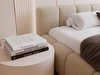 Polsterbett mit Bettkasten und Lattenrost 160x200 Cloud Low Bouclé-Stoff Dunkelbeige