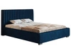 Polsterbett mit Bettkasten und Lattenrost 160x200 Toscania Dunkelblau