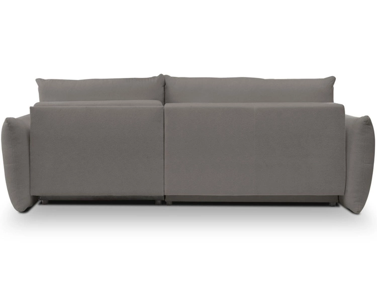 Ecksofa L-Form mit Schlaffunktion und Bettkasten Bene Dunkelgrau