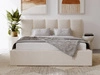 Polsterbett mit Bettkasten und Lattenrost 120x200 Lizbona  Beige