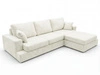 Ecksofa L-Form fürs Wohnzimmer Nesto Rechts Creme