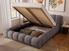 Polsterbett mit Bettkasten und Lattenrost 120x200 Doria Grau