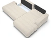 Ecksofa L-Form mit Schlaffunktion und Bettkasten Lisso Rechts Beige