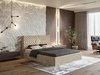 Polsterbett mit Bettkasten und Lattenrost 120x200 Loris Beige