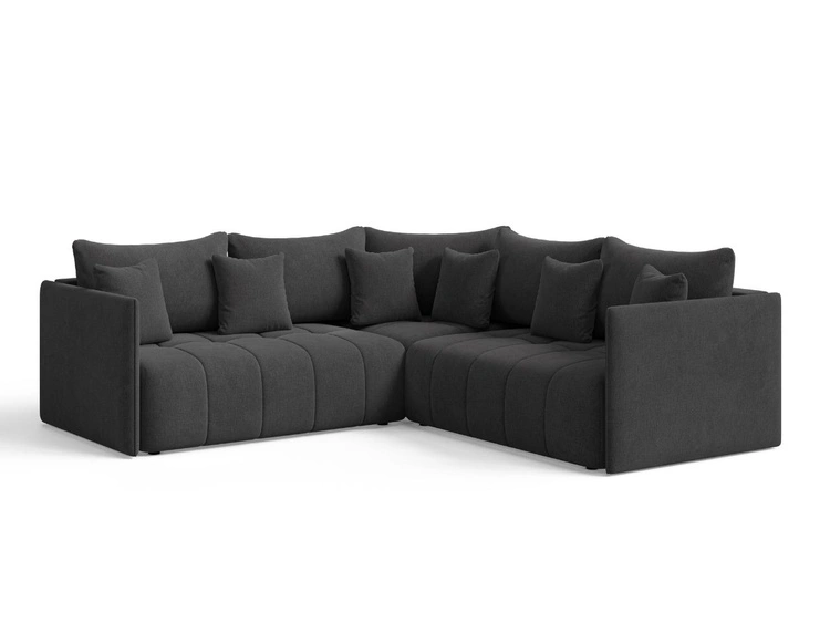 Ecksofa L-Form mit Schlaffunktion und Bettkasten Ardi L Anthrazit
