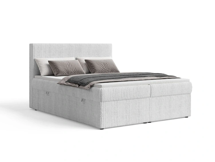 Boxspringbett mit Bettkasten 140X200 Brisa Grau