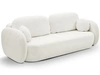 Schlafsofa mit Bettfunktion und Bettkasten Oreo Creme