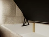 Boxspringbett mit Bettkasten 160x200 Bouclé-Stoff Alicante Beige