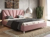 Polsterbett mit Lattenrost 140x200 Fuzi Rosa