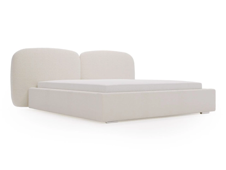 Polsterbett mit Bettkasten und Lattenrost 180x200 Palermo Creme