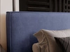 Polsterbett mit Bettkasten und Lattenrost 160x200 Monaco Blau