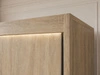 Schiebetürenschrank 150 cm mit LED-Beleuchtung Diano Eiche SOnoma