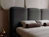 Polsterbett mit Bettkasten und Lattenrost 140x200 Bubble Schwarz
