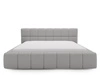 Polsterbett mit Bettkasten und Lattenrost 140x200 Alicante Boucle Grau