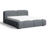 Polsterbett mit Bettkasten und Lattenrost 160x200 Aubi Dunkelgrau