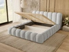 Polsterbett mit Bettkasten und Lattenrost 160x200 Averia Grau