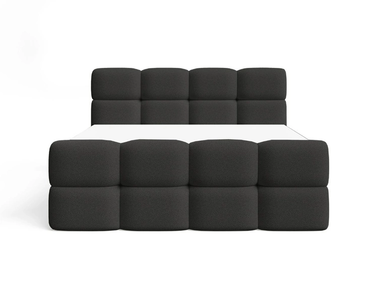Boxspringbett mit Bettkasten 120x200 Rivon Schwarz