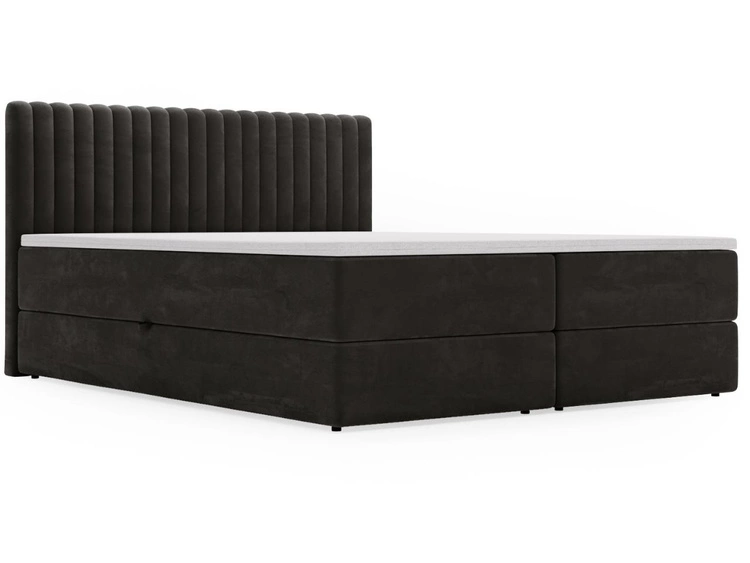 Boxspringbett mit Bettkasten 180x200 Marbella Anthrazit