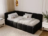 Jugendbett Einzelbett mit Bettkasten und Lattenrost 90x200 Cloud One Schwarz