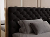 Boxspringbett mit Bettkasten 140x200 Bergamo Schwarz