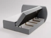 Boxspringbett mit Bettkasten 180x200 Bogota Dunkelgrau