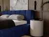 Polsterbett mit Bettkasten und Lattenrost 140x200 Ibiza Dunkelblau