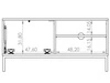 TV-Lowboard mit Türen 100 cm Soroko Schwarz