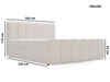 Boxspringbett mit Bettkasten 160x200 Bouclé-Stoff Cloud Braun