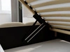 Polsterbett mit Bettkasten und Lattenrost 200x200 Modo Beige