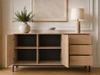 Kommode mit Türen und Schubladen Soroko Hickory