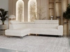 Ecksofa mit Schlaffunktion und Bettkasten Berona links Beige