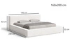 Polsterbett mit Bettkasten und Lattenrost 160x200 Mali Creme