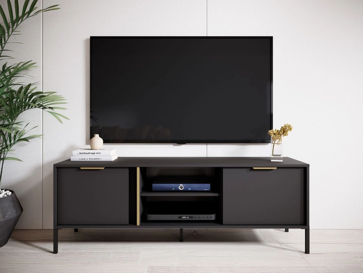 TV-Lowboard mit Türen Drino Anthrazit