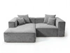 Ecksofa L Links Vellaro Grau