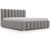 Polsterbett mit Bettkasten und Lattenrost 140x200 Neos Grau