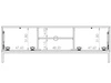 TV-Lowboard mit Türen 150 cm Soroko Weiß