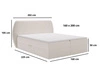 Boxspringbett mit Bettkasten 160x200 Bogota Schwarz