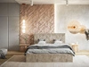 Polsterbett mit Bettkasten und Lattenrost 140x200 Esma Beige
