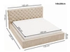 Polsterbett mit Bettkasten und Lattenrost 140x200 Apollo Schwarz