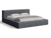 Polsterbett mit Bettkasten und Lattenrost 140x200 Mali Dunkelgrau