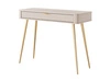 Schminktisch mit Goldenen Metallbeinen Latina Beige