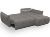 Ecksofa L-Form mit Schlaffunktion und Bettkasten Bene Dunkelgrau